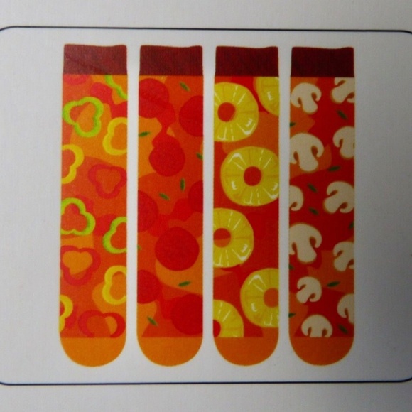 Funky Socks Pizza Themed Socks in Pizza Box 4 Pack - Picture 4 of 4